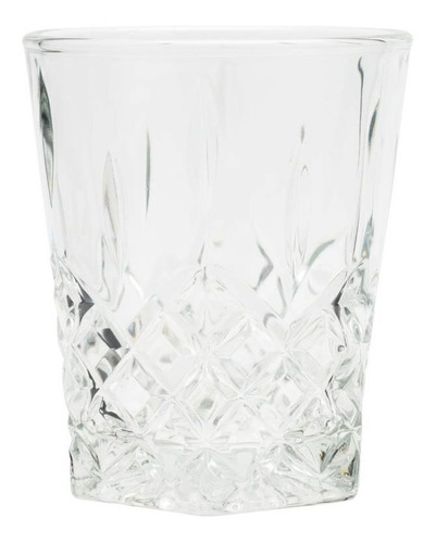 Vaso Whisky Vidrio Diamante Cristar 300ml Labrado X1 Velas