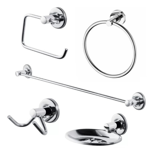 Kit Accesorios Para Baño Set Juego 5 Piezas Metal Primafer