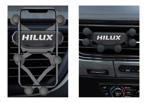 Imagem 3 de 5 de Acessórios Toyota Hilux Suporte Celular Gravidade Veicular