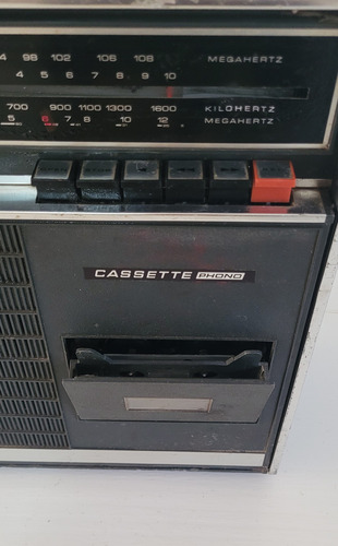 Antiguo Equipo De Audio National - Casette Phono Negro (Usado)