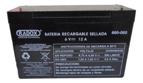 3 Repuestos Para Nobreak Bateria 6v 12a