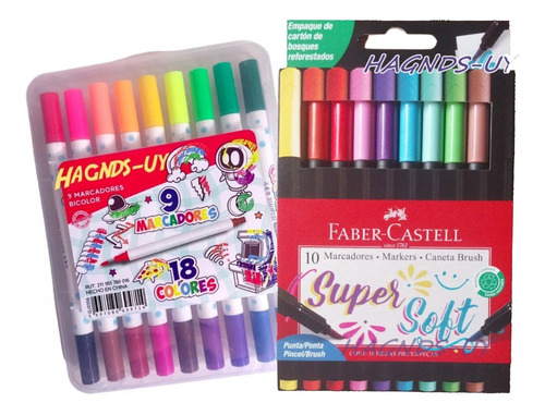 Pack 19 Marcadores Punta Pincel Pastel 29 Colores Nuevo Pack