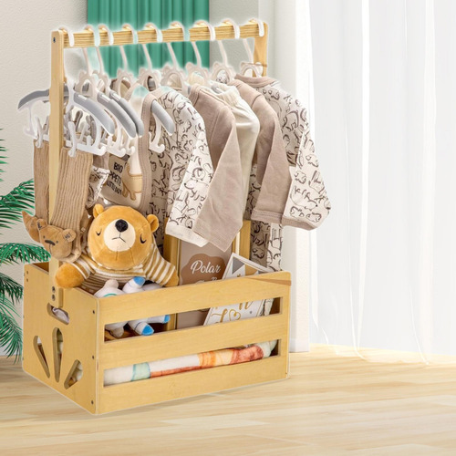 Caixa De Madeira Para Chá De Bebê, Cesta De Presentes Para