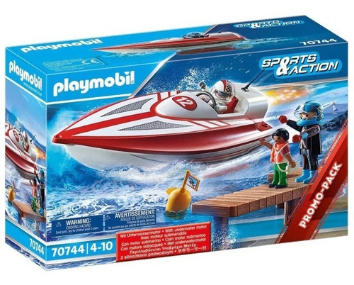Playmobil Lancha Con Motor Submarino Spots Action 70744 Ed