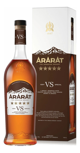 Brandy Ararat 5 Stars Con Estuche Bostonmartin