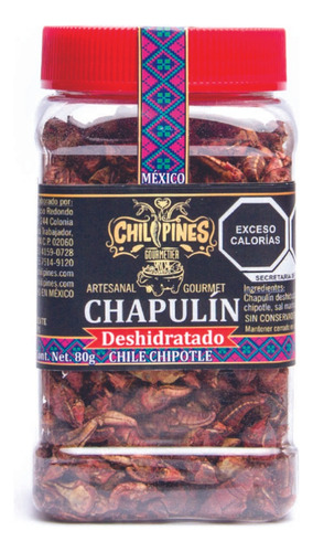 Chapulín Deshidratado Chipotle 80g
