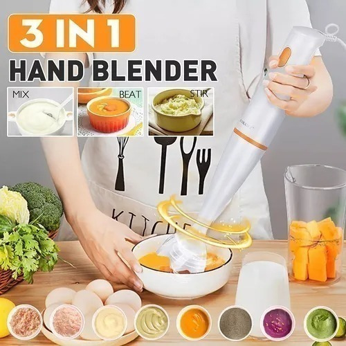 Imagen 3 de 4 de Mixer Hytoshy WK-1702-2 blanco y violeta 220V