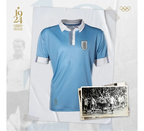 Camiseta Uruguay Auf Original Campeones Olímpicos 1924