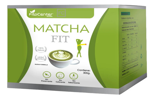 Suplemento Matcha Fit Fitocenter Natural Reduce De Peso 300g
