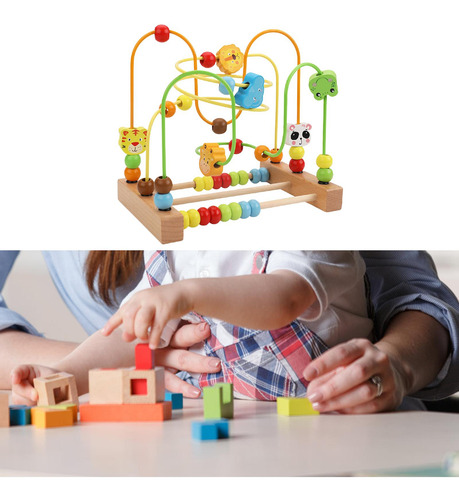 Juguete De Laberinto De Cuentas Para Desarrollo Infantil,