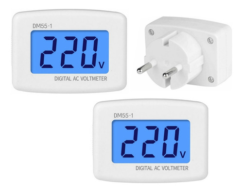 2×medidor Voltaje Eléctrico 80-300v Volt Digital Lcd Voltag