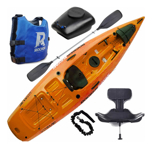 Kayak Rocker Wave Remo Butaca Chaleco Tambucho Remo Pita