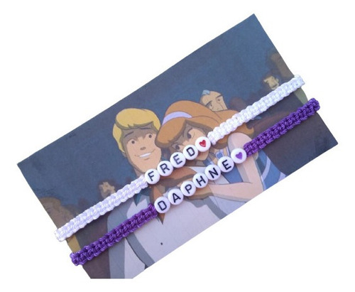 Pulseras Para Pareja Fred Y Daphne Scooby Doo 