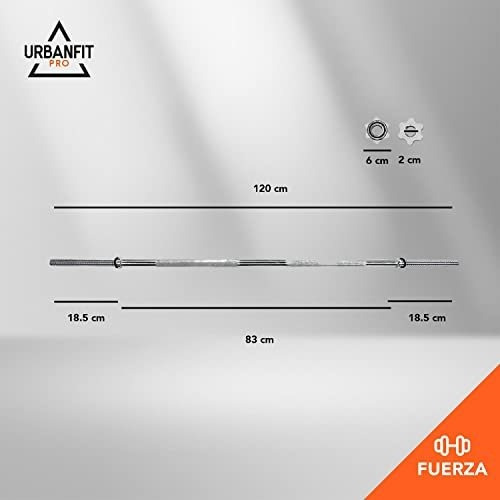 Urbanfit Pro Kit De Pesas Barra Recta Barra Z Mancuernas 53