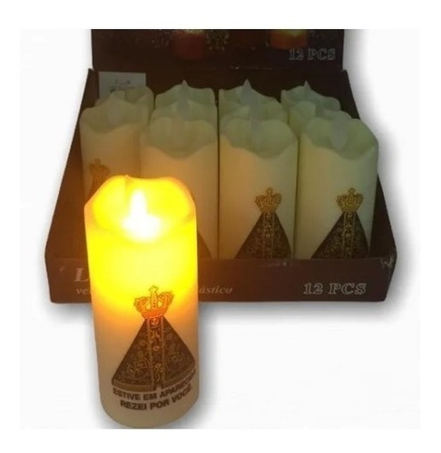 Vela Luz De Led Luminosa Eletrônica Mágica De Aparecida 6