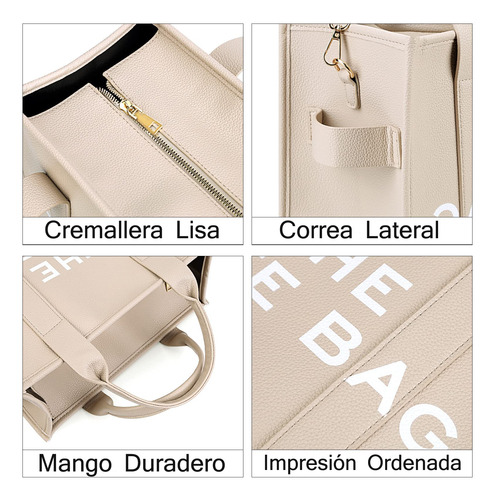 Bolsos De Cuero Pu De Gran Capacidad Para Mujer