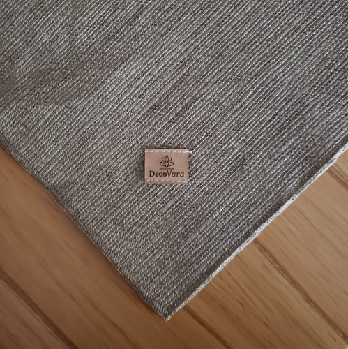 Mantel Impermeable Antimanchas Ecocuero Texturado 180x140 Tierra Texturado