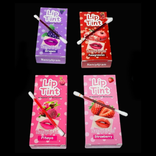 Tinte De Labios Tipo Tatoo/ Modelo Hisopo/ Pack 4 Cajas