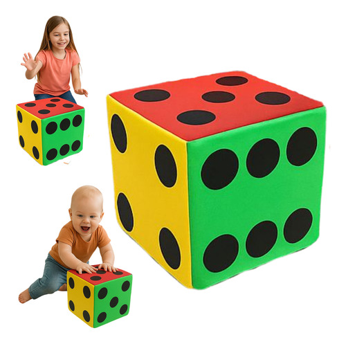 Dado Gigante Estimulación Temprana De Puntos 40x40 Diversión