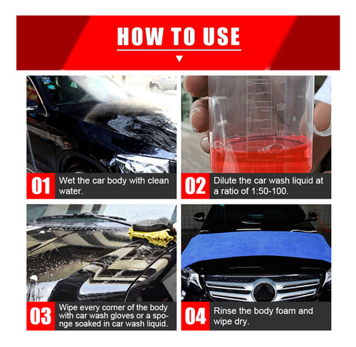Solução Concentrada De Lavagem De Carros Com Revestimento De