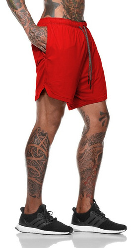 Pantalones Cortos Deportivos De Playa De Doble Capa De Talla