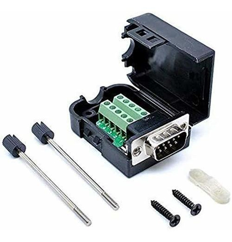 Trolleyshop Connector Db9 Rs232 D-sub Male Adapter To Screw