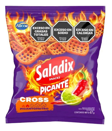 Saladix Picante Cross X67g - Arcor Oficial