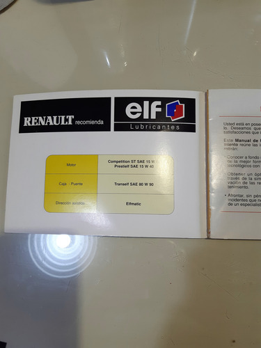Catálogo Renault Clio De Papel - Manual Mantenimiento (Usado)