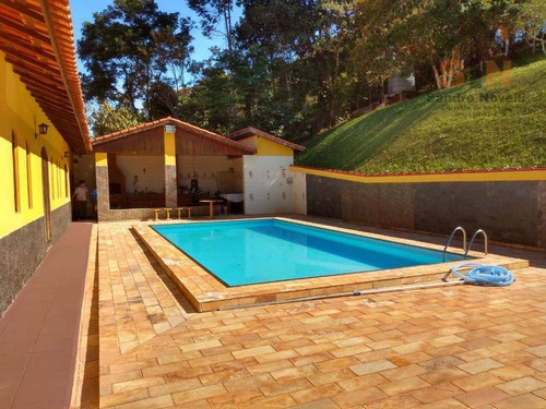 Linda Chácara Com Piscina, Campo De Futebol, Pomar, À Venda, 4000 M² Por R$ 950.000 - Estância Recreativa Presidente Kennedy - Santa Isabel/sp - Ch0021