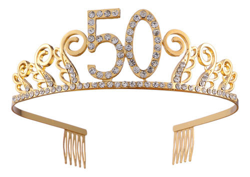 Tiara De Cumpleaños Con Diamantes De Imitación, Coronas De R