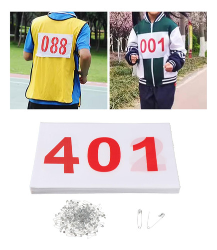 100 Dorsales Para Corredores, Dorsales Para 401 A 500