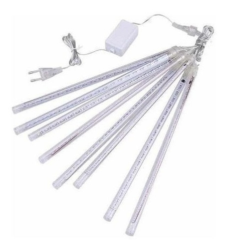 Imagen 3 de 6 de Guirnalda Lluvia Meteoro Calida Luces Led / Lhua Store