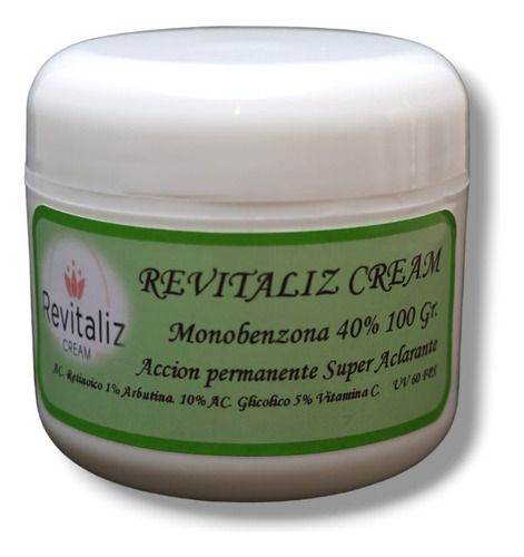 Crema Despigmentante Permanente  (monobenzona 100 Gr Al 65%)