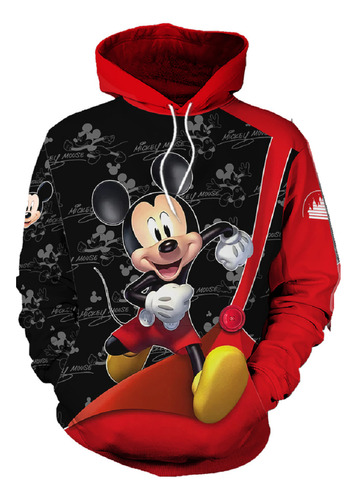 Sudadera Casual Con Diseño De Mickey Mouse Sonriendo