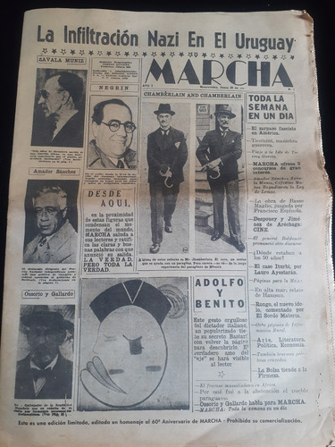 Diario Antiguo Marcha Del 1939