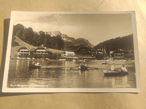 Alemania Antigua Foto Postal Sus Dem Berchtesgadener Land