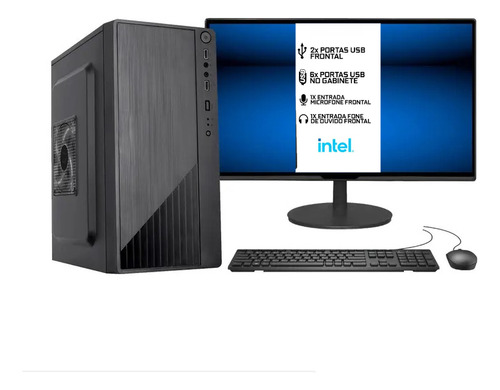 Computador Intel Core I5 3470 3ª Gb Ram 240gb Ssd Monitor 20 BRX Gabinete micro ATX