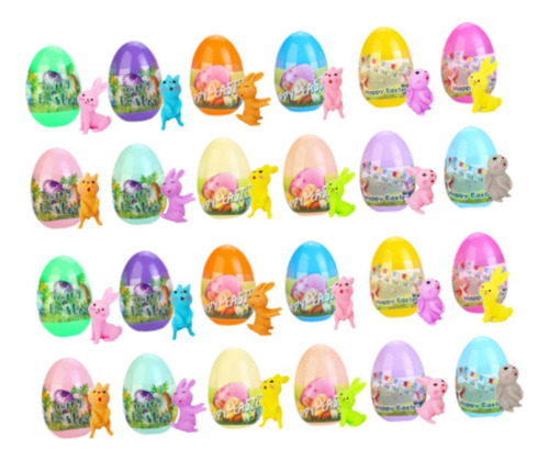 Huevos De Pascua Precargados, Juguetes 24 Piezas
