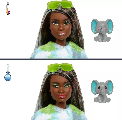 Barbie Cutie Reveal Muñeca Disfraz Elefante Mascota Sorpresa