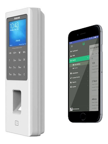 Control De Acceso Y Asistencia Biometrico Anviz Pantalla /vc