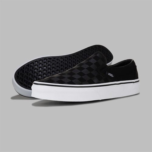 Tenis Vans Slip-on Checkerboard Negro Original Vn000eye276