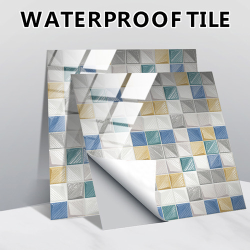 Pegatinas De Pared Autoadhesivas C Con Forma De Azulejo De C