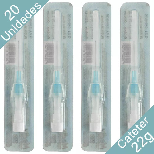 Catéter 22g Intravenoso Per. Jelco Kit Com 20 Unidades