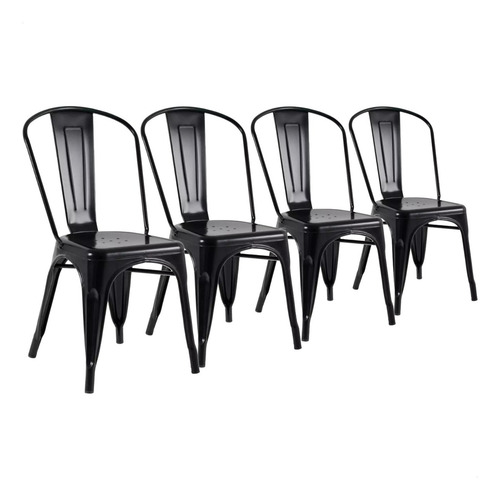 Cadeira Tolix Iron Industrial Resistente 160 Kg Masterchair Empilhavel Sala Mesa De Jantar Bar