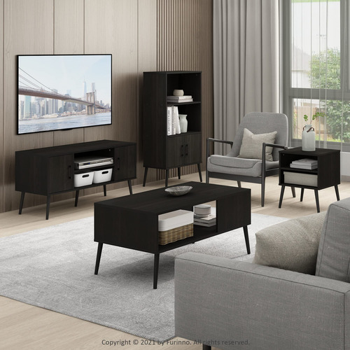 Furinno Para Tv De 55 Pulgadas Centro De Entretenimiento Con
