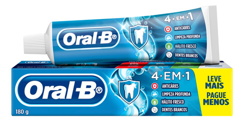 Pasta de dentes Oral-B  em creme 180 g