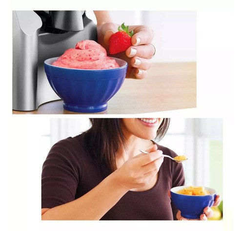 Maquina De Sorvete Frutas Congeladas 100% Saudável Yonanas Cor Cinza Frequência 60 127v