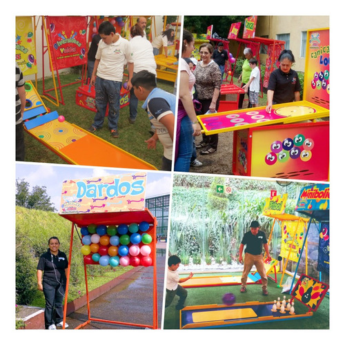 Imagen 4 de 10 de Puestos Mini Feria Kermes Juegos Infantiles Toro Mecanico