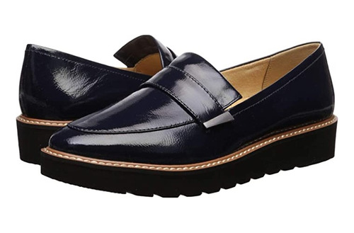 Mocasines Patente Azul Marino.marca: Naturalizer, Talla 6