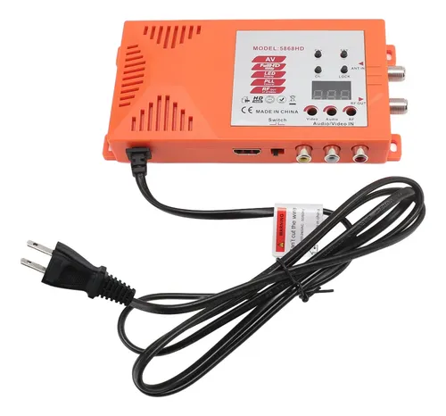 Modulador RF HD Para Sistema CATV - Convierte Señal HDMI/AV A VHF, Compatible Con Formatos NTSC Y PAL